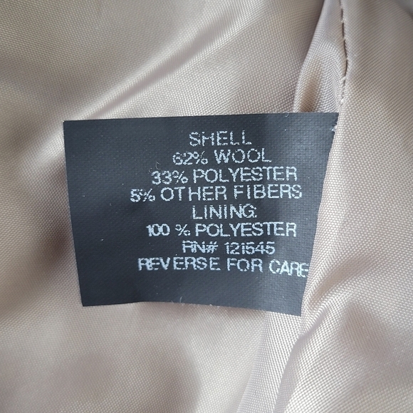 London Fog Peacoat Women Size XL Gray Double Breasted Wool Blend Pockets Lined - Picture 6 of 11